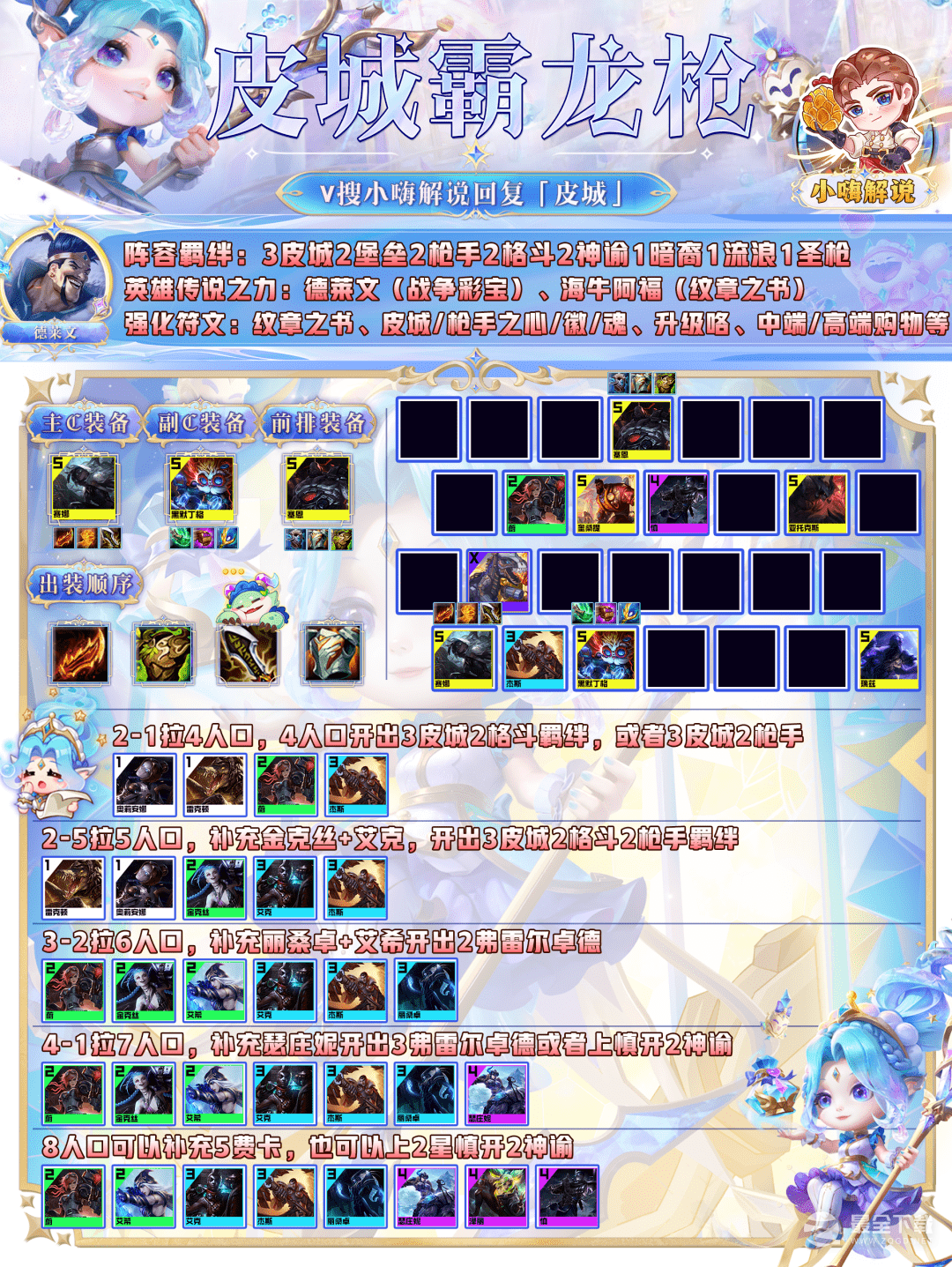 云顶之弈S9皮城九五阵容玩法