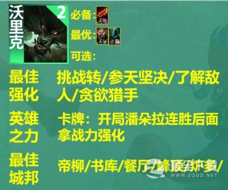 云顶之弈S9主宰挑战者阵容方法