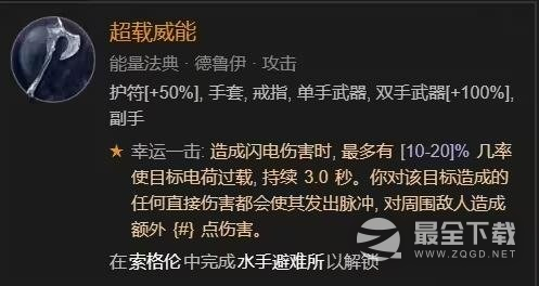 暗黑破坏神4德鲁伊闪电快打狼bd构筑思路攻略