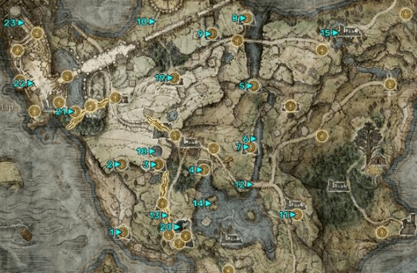 艾尔登法环boss位置一览