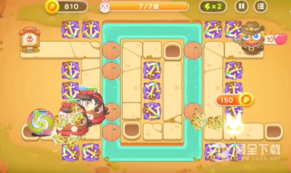 保卫萝卜4波仔很忙第三关通关攻略