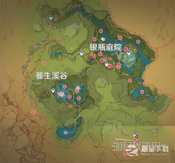 原神3.8琉形蜃境水形幻灵位置大全
