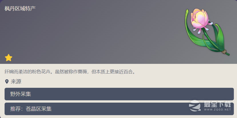 原神虹彩蔷薇是谁的突破材料是什么