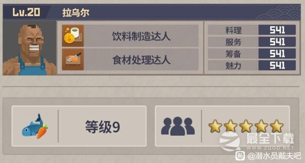 潜水员戴夫分店员工配置推荐