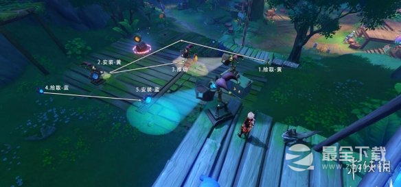 《原神》隐众游园绮光彩灯解谜方法