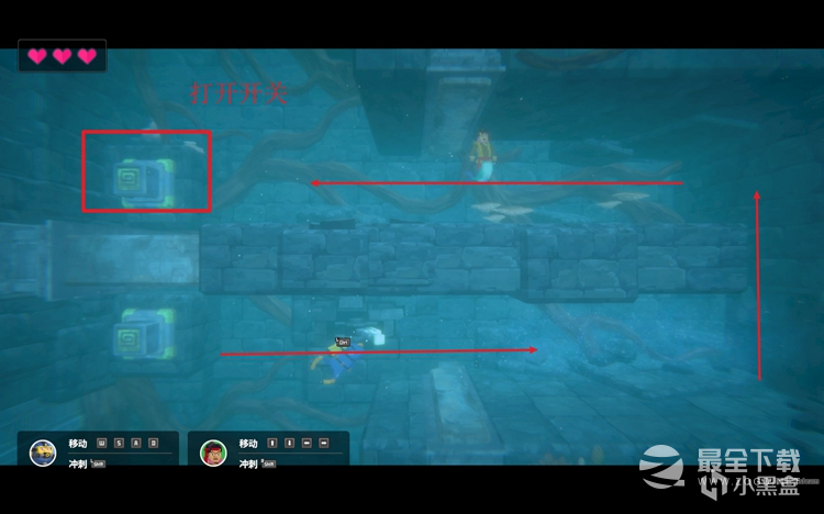 《潜水员戴夫》第三个控制室开关位置