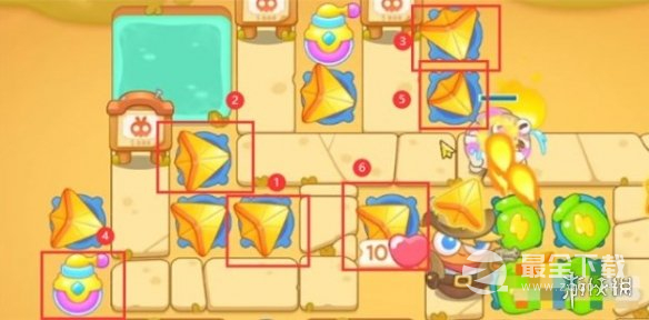 保卫萝卜4波仔很忙第33关打法介绍