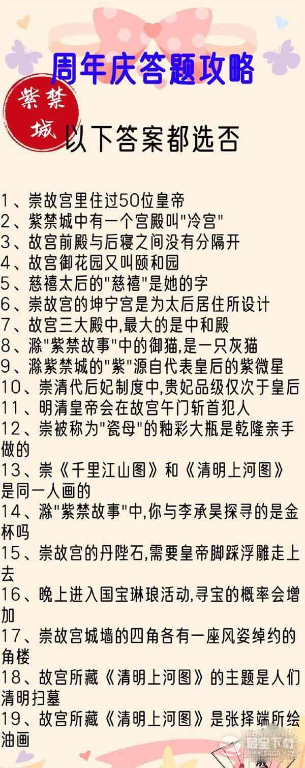 盛世芳华二周年紫禁谜集全问题答案大全是什么