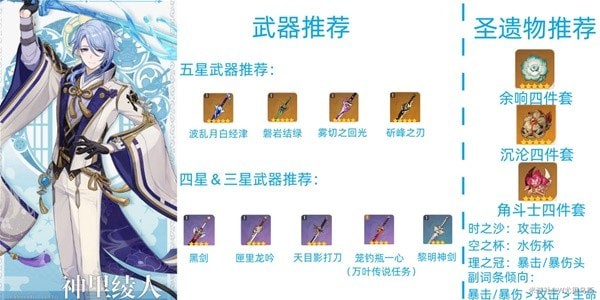 《原神》3.3版神里绫人队伍搭配及出装教学