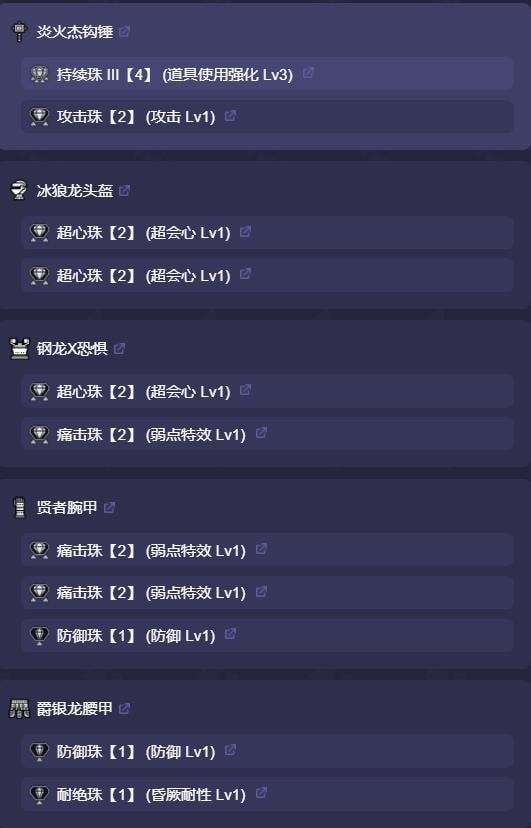 《怪物猎人崛起》曙光恢复流近战通用配装分享