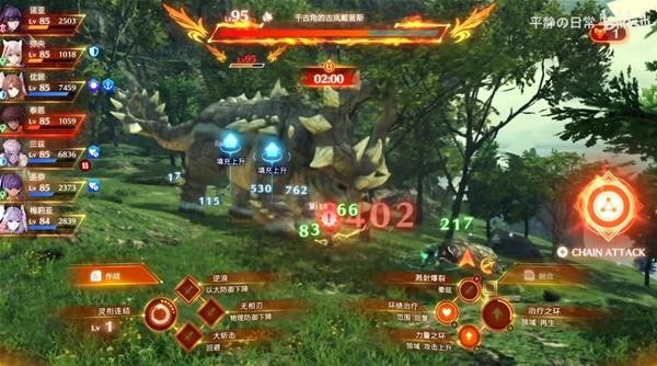《异度之刃3》Lv95千古角的古岚戴普斯隐藏BOSS打法演示