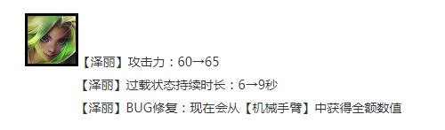 云顶之弈13.14版本正式服泽丽加强说明