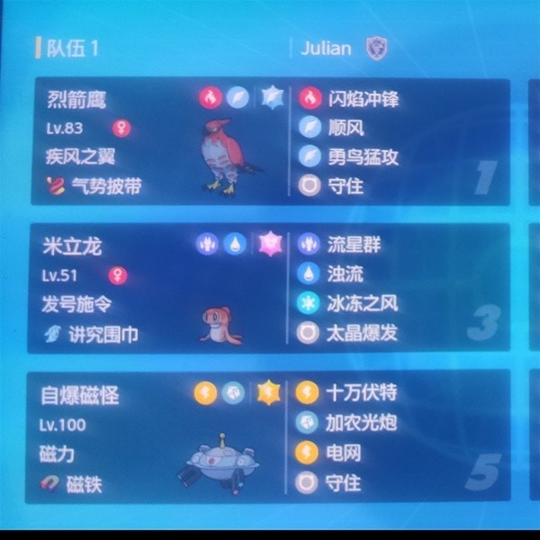 《宝可梦朱紫》顺风吃吼霸队配置说明