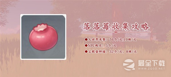 原神3.8版本落落莓采集路线一览