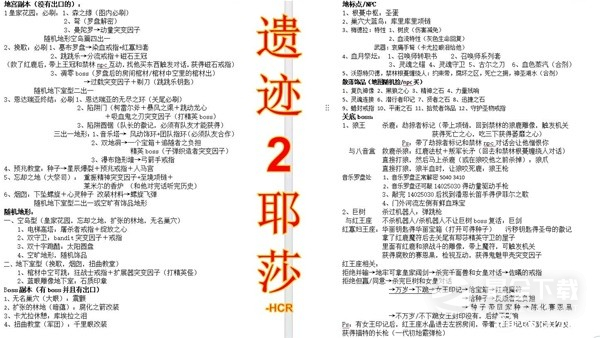 遗迹2耶莎全收集攻略