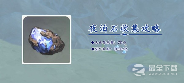 原神3.8版本夜泊石收集路线介绍