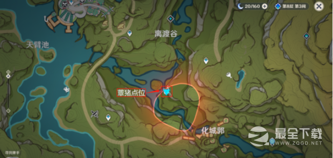 原神隐匿树丛的眼睛位置