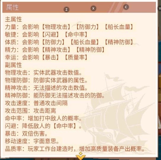 《航海日记2》人物主属性明细与属性获取教程