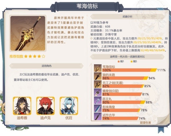 《原神》3.5版本武器卡池分析