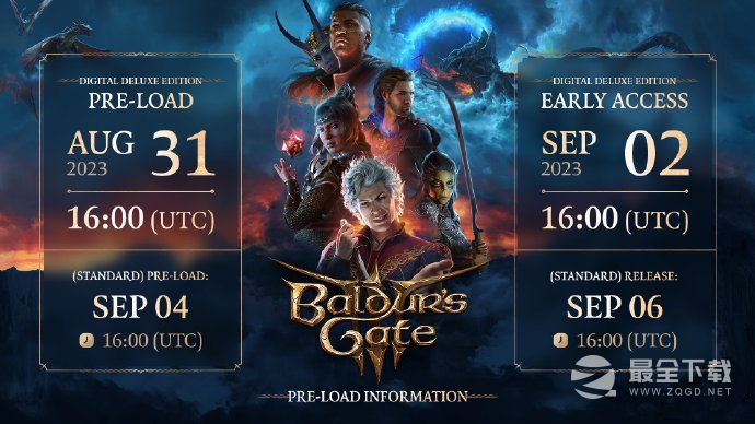 博德之门3PS5预载和解锁时间公布一览