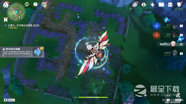 原神在开满鲜花的草地上任务完成攻略一览