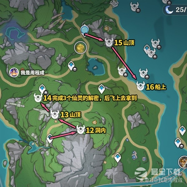 原神枫丹85个水神瞳收集路线