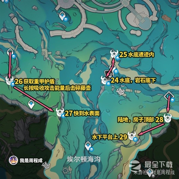 原神枫丹85个水神瞳收集路线