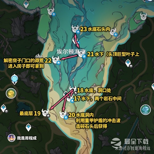 原神枫丹85个水神瞳收集路线