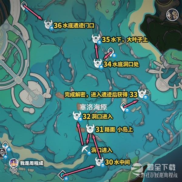 原神枫丹85个水神瞳收集路线