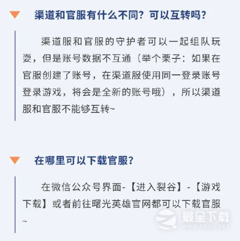 曙光英雄渠道服和官服有什么不同攻略