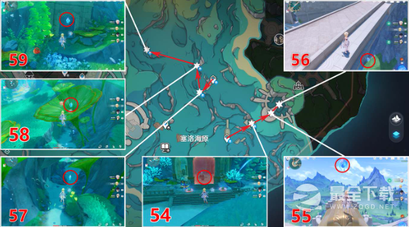 原神塞洛海原水神瞳位置分享