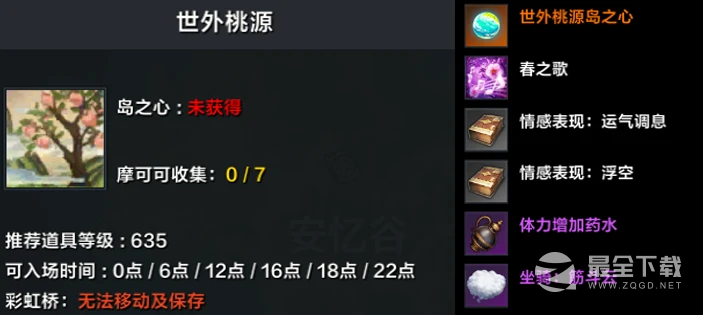 命运方舟岛屿世外桃源开放时间和奖励一览